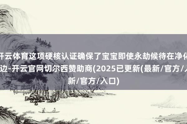 开云体育这项硬核认证确保了宝宝即使永劫候待在净化器傍边-开云官网切尔西赞助商(2025已更新(最新/官方/入口)