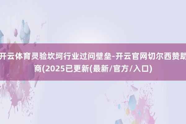 开云体育灵验坎坷行业过问壁垒-开云官网切尔西赞助商(2025已更新(最新/官方/入口)
