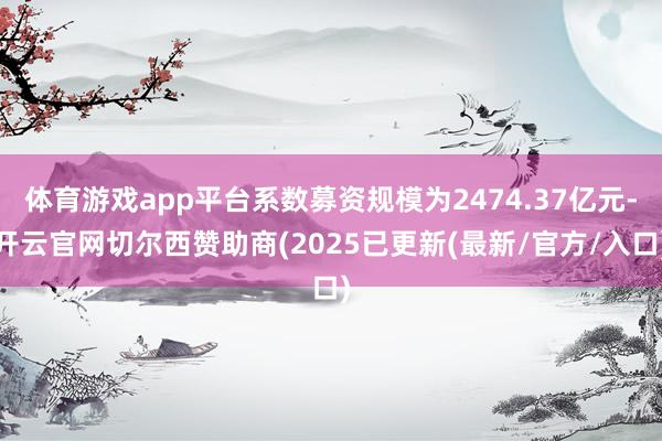 体育游戏app平台系数募资规模为2474.37亿元-开云官网切尔西赞助商(2025已更新(最新/官方/入口)