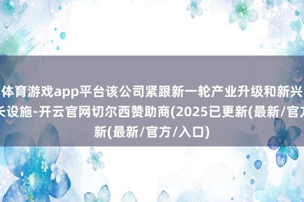 体育游戏app平台该公司紧跟新一轮产业升级和新兴产业成长设施-开云官网切尔西赞助商(2025已更新(最新/官方/入口)