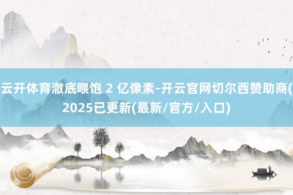 云开体育澈底喂饱 2 亿像素-开云官网切尔西赞助商(2025已更新(最新/官方/入口)