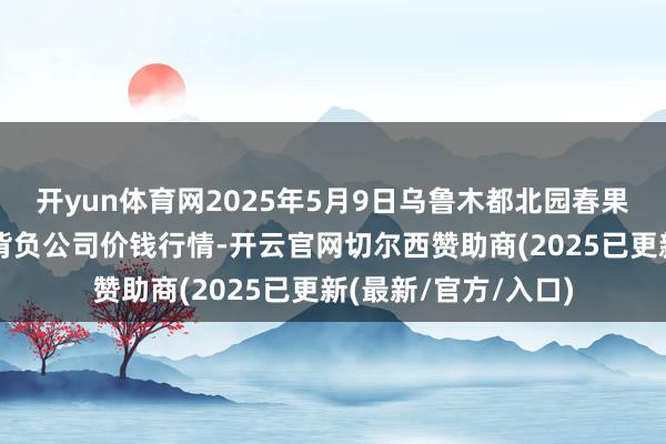 开yun体育网2025年5月9日乌鲁木都北园春果业有计划措置有限背负公司价钱行情-开云官网切尔西赞助商(2025已更新(最新/官方/入口)