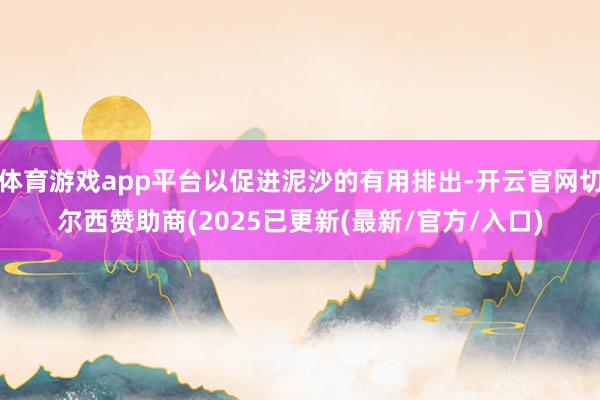 体育游戏app平台以促进泥沙的有用排出-开云官网切尔西赞助商(2025已更新(最新/官方/入口)