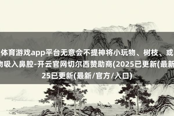 体育游戏app平台无意会不提神将小玩物、树枝、或者灰尘等异物吸入鼻腔-开云官网切尔西赞助商(2025已更新(最新/官方/入口)